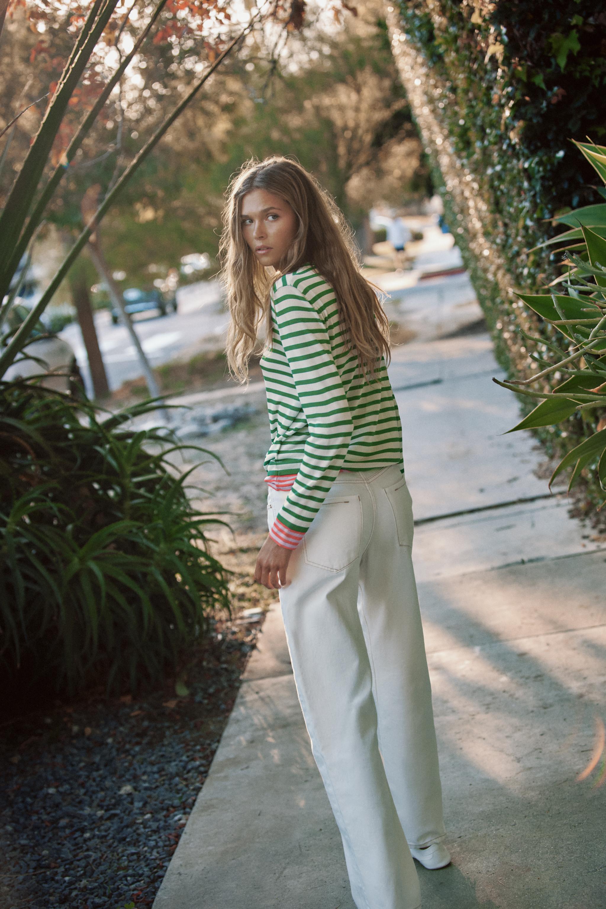 STRIPED KNIT JUMPER